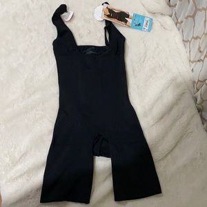 A shaping open-bust bodysuit